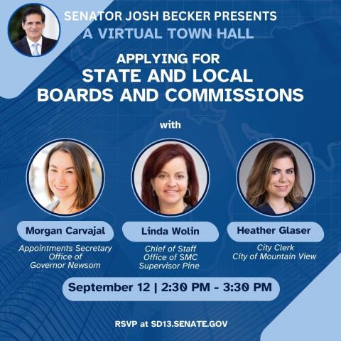 Virtual Town Hall: Applying for State and Local Boards and Commissions 